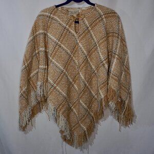 Made in Ireland Boyne Valley Weavers Wool Alpaca Blend Poncho